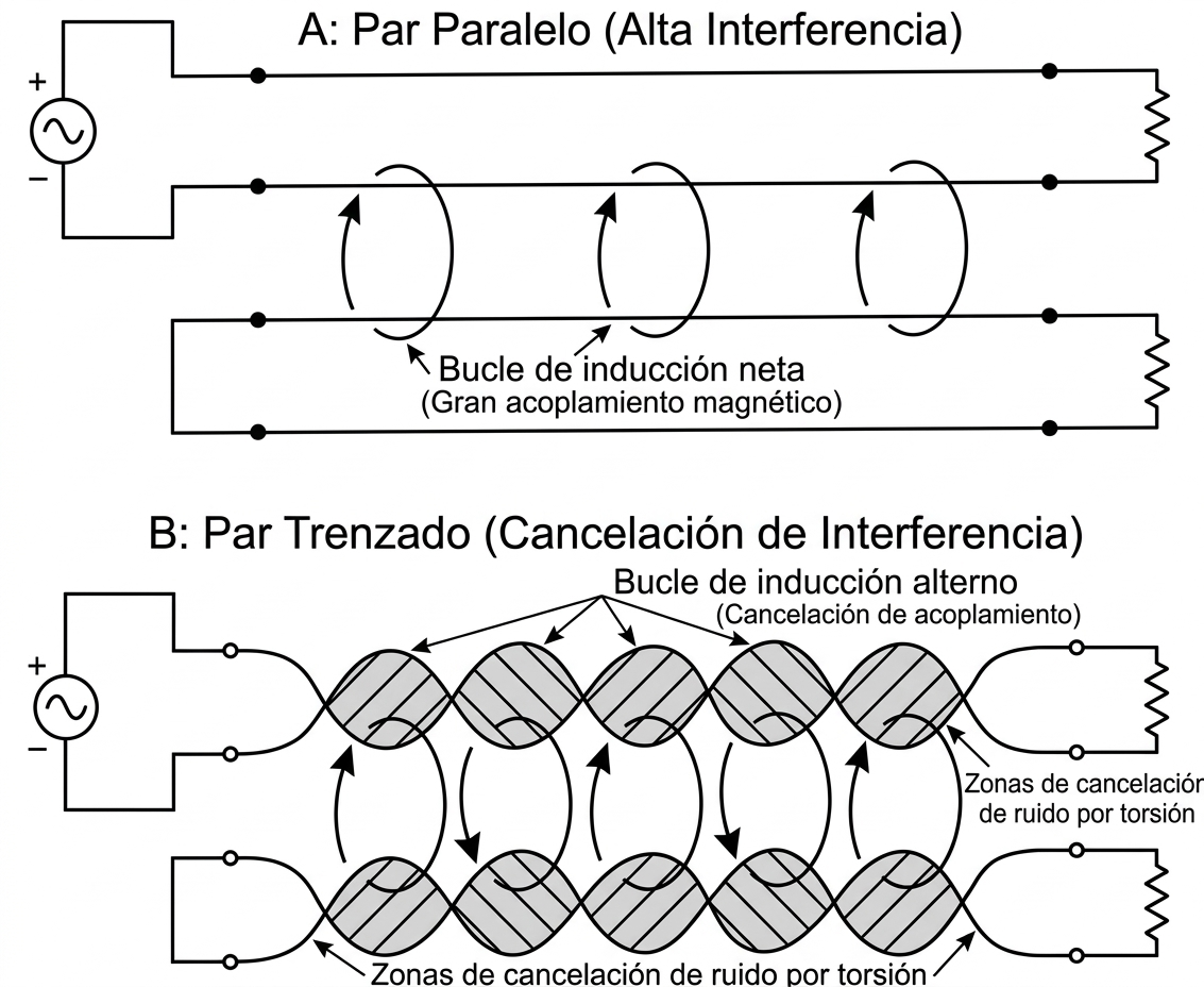 Formación de interferencia inductiva